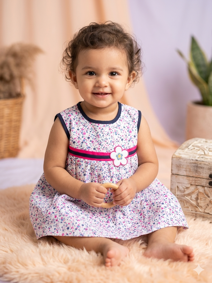 "Baby cotton frocks"